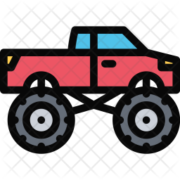 Best of Monster Truck Outline Svg - black wallpaper