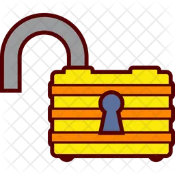 Big Lock Open  Icon
