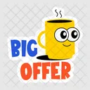 Big Offer Tea Mug Coffee Mug Icon