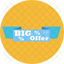 Big Offer tag  Icon