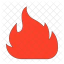 Big red fire  Icon
