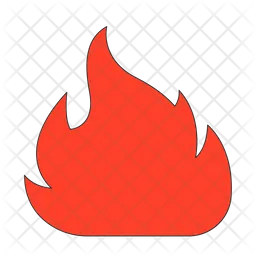 Big red fire  Icon