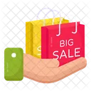 Shopping Bag Tote Big Sale Icon