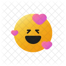 Big Smile With Heart Emoji Icon