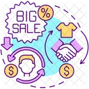 Bigger discounts for loyal clientele  Symbol