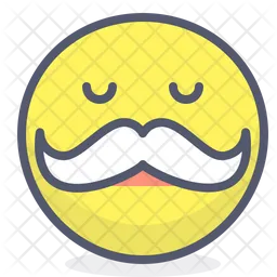 Bigode Emoji Ícone