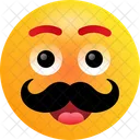 Bigode Emoji Emoticons Ícone