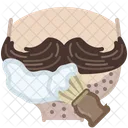 Bigode Barbear Avatar Ícone