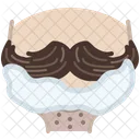 Bigode Barbear Avatar Ícone