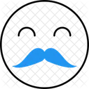 Bigode Emoji Emoticon Ícone