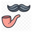 Bigode e cachimbo  Ícone