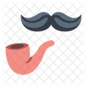 Bigode e cachimbo  Ícone