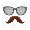 Bigode Bigode E Oculos Celebracao Ícone