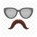 Bigode Bigode E Oculos Celebracao Ícone