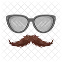 Bigode Bigode E Oculos Celebracao Ícone