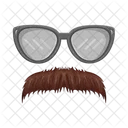 Bigode Bigode E Oculos Celebracao Ícone