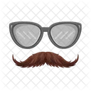 Bigode Bigode E Oculos Celebracao Ícone