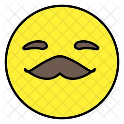 Emoticon de bigode Emoji Ícone