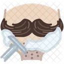 Bigote Afeitado Avatar Icono