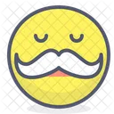 Bigote Hombre Mascota Icono