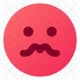 Bigote Emoji Icono