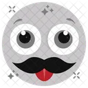 Bigote Emoji Emoticon Emocion Icono