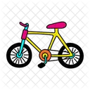 Vibrant Bicycle Illustration Cycling Bike Icon
