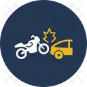 자전거와 자동차 충돌  아이콘