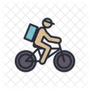 Cycle Delivery Ride Icon