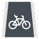 Lane Bike Road Icon
