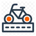 Bike Lane Transport Ride Icon