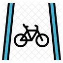 Lane Bike Road Icon
