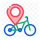 Geolocation Bike Business Icon