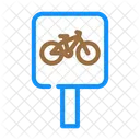 Bike Route Sign Icon