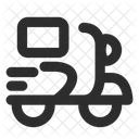 Bike Shipping Delivery  Icon