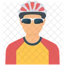 Biker Rider Cyclist Icon
