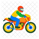 Biker Rider Motorcyclist Icon