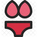 Bikini Swimming Underwear Icon