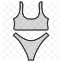 Bra With Pentie Underwear Female Wear Icon