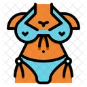 Bikini-Mädchen  Symbol