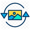 Bilddrehung Bildrotation Fotorotation Symbol