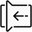Geste Zuruck Gleiten Symbol