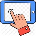 Beruhren Hand Handy Icon