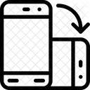 Bildschirm Drehung Telefon Symbol