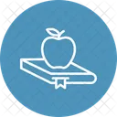 Apfel Lesezeichen Bildung Icon