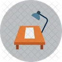 Bildung Stuhl Schreibtisch Symbol