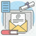 E-Mail zur Bildung  Symbol