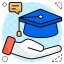 Bildung Pflege Doktorhut Hut Icon