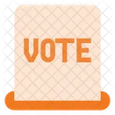 Bilhete Votacao Votacao Icon