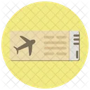 Aviao Bilhete Voo Icon